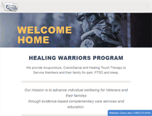 Tablet Screenshot of healingwarriorsprogram.org